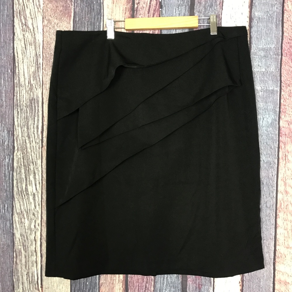 New York & Company Black Pencil Skirt 16W XL